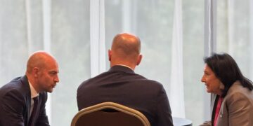 სალომე ზურაბიშვილი ჟან-ნოელ ბაროს და ბენჟამინ ჰადადს შეხვდა