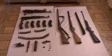 კახეთში, ცეცხლსასროლი იარაღებისა და საბრძოლო მასალის უკანონო შეძენა-შენახვის ფაქტზე წარშულში ნასამართლევი პირი დააკავეს