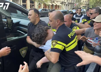 რუსთაველზე მიმდინარე საპროტესტო აქციაზე პოლიციამ, სავარაუდოდ, 9 პირი დააკავა