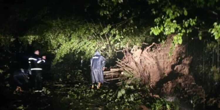 სტიქია სამეგრელოში – დაიტბორა რამდენიმე სოფელი, ნაკვეთები, ჩამოწვა მეწყერი