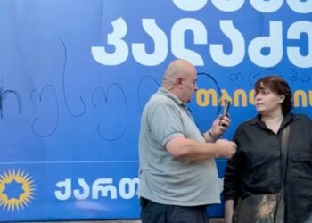 შსს-მ ელენე ხოშტარიას მიმართ საარჩევნო ბანერების დაზიანების ფაქტზე გამოძიება დაიწყო