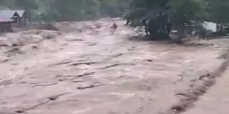 აჭარაში, მდინარე მაჭახელა კალაპოტიდან გადავიდა – დაიტბორა საცხოვრებელი სახლები