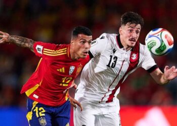 საქართველოს საფეხბურთო ნაკრები მსოფლიო ჩემპიონატის შესარჩევ მატჩში ესპანეთთან დამარცხდა