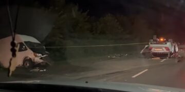 ნახეთ ვიდეო – მძიმე ავარია სამტრედია აბაშის გზაზე – დაშავდა 10 პირი