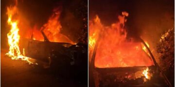 ვიდეო – შეჯახების შემდეგ ავტომობილი აფეთქდა – ავტოსაგზაო შემთხვევა სვანეთში