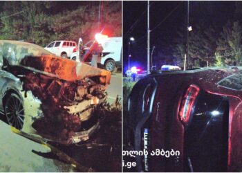 დაშავდა რამდენიმე ადამიანი, დამტვრეულია სამი ავტომობილი – ავარია ქარელის გზაზე