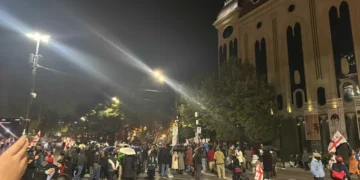 აქციის მონაწილეებმა რუსთაველის გამზირი ისევ გადაკეტეს