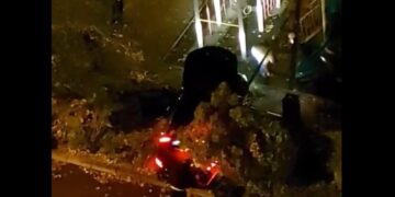 ვიდეო – თბილისში, სკვერში ავტომანქანა შევარდა