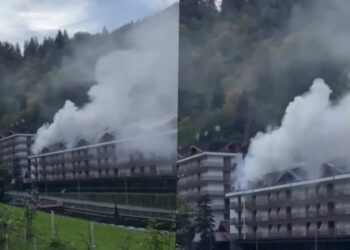 ვიდეო – კურორტ საირმეში, სასტუმროში ხანძარი იყო