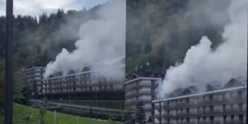 ვიდეო – კურორტ საირმეში, სასტუმროში ხანძარი იყო