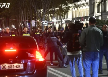 პოლიციამ რუსთაველის გამზირზე რამდენიმე აქტივისტი დააკავა