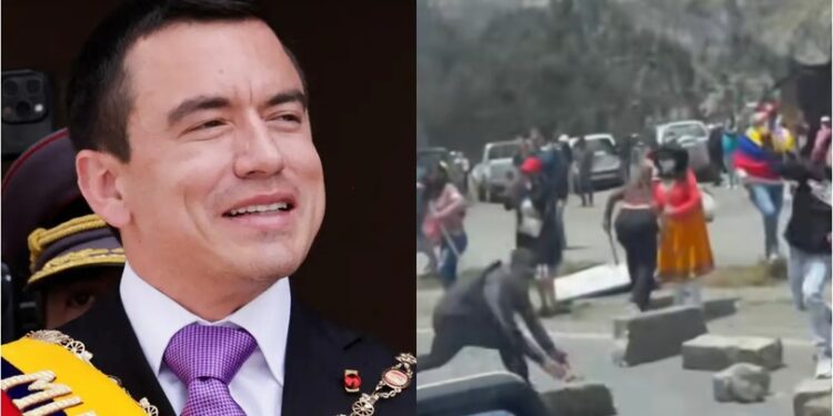 ეკვადორის პრეზიდენტს საწვავის ფასების ზრდის გამო მოქალაქეები თავს დაესხნენ