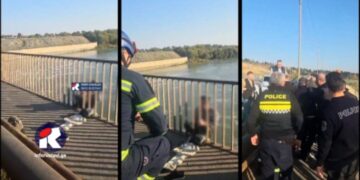 მაშველებმა და პატრულმა გადაარჩინეს კაცი, რომელიც ხიდიდან გადახტომას აპირებდა