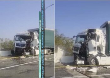 ერთმანეთს ორი სატვირთო შეეჯახა – ავარია ქობულეთის შემოვლით გზაზე