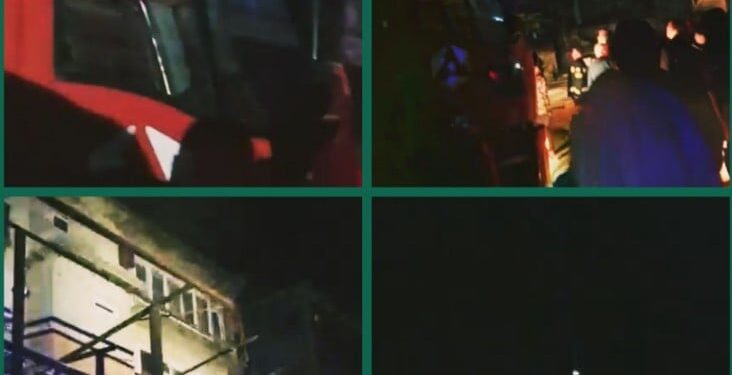 სამტრედიაში ერთ-ერთ კორპუსში ხანძარი გაჩნდა