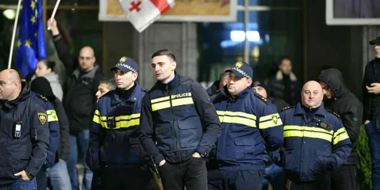 არსებული ინფორმაციით, პოლიციამ აქციის რამდენიმე მონაწილე დააკავა