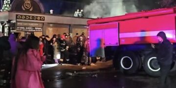 ქუთაისში, ბაზრობაზე ხანძარია