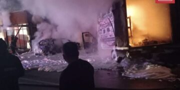 სადისტრიბუციო მანქანა გაზის მილს დაეჯახა, რამაც აფეთქება გამოიწვია