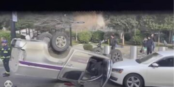 ვიდეო – თბილისში ავტოსაგზაო შემთხვევა მოხდა