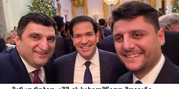 ქართული კომპანიების Orbi Group-ისა და Block Group-ის ხელმძღვანელები თეთრ სახლში საშობაო წვეულებას დაესწრნენ