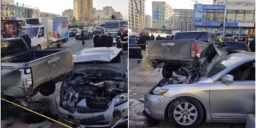 ვიდეო – ერთმანეთს სამი ავტომანქანა შეეჯახა – დაშავდა ერთი ადამიანი