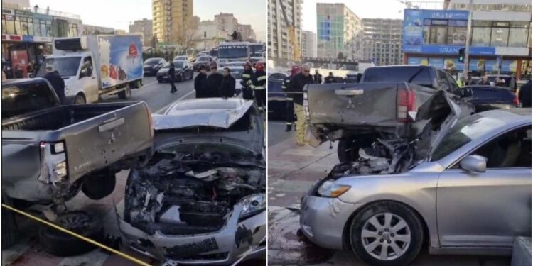 ვიდეო – ერთმანეთს სამი ავტომანქანა შეეჯახა – დაშავდა ერთი ადამიანი