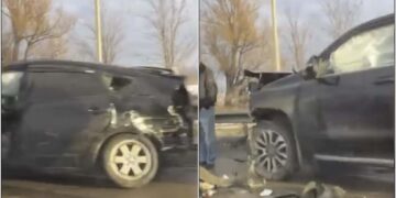 ვიდეო – ცენტრალურ მაგისტრალზე რამდენიმე ავტომანქანა დაიმტვრა