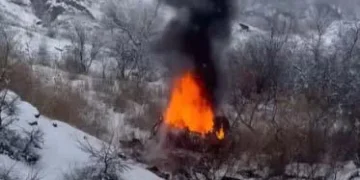 ვიდეო – თბილისში ავტომობილი დაიწვა – დაიღუპა ერთი პირი