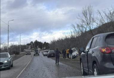 ცოტა ხნის წინ ავარია მოხდა გორთან
