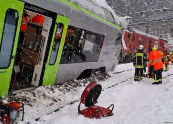 შვეიცარიაში მატარებელი ლიანდაგიდან გადავარდა, დაშავდა ხუთი ადამიანი