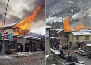 ნახეთ ვიდეო – სვანეთში საცხოვრებელი სახლი დაიწვა