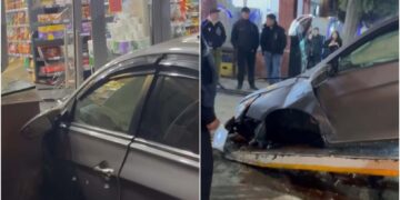 ვიდეო – ავტომობილი სუპერმარკეტში შევარდა