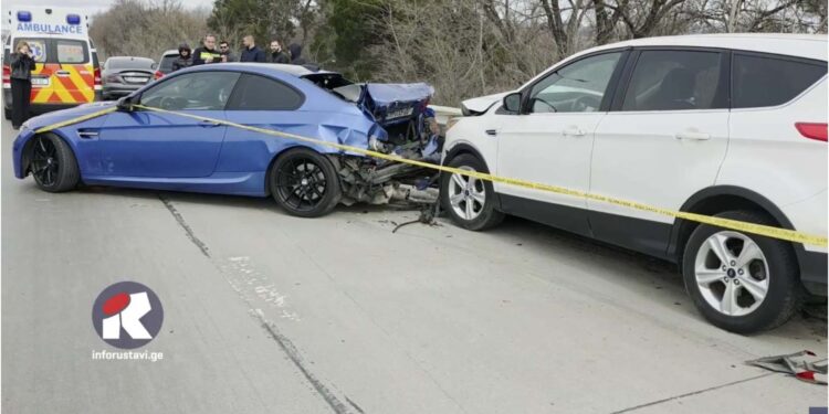 ვიდეო – ერთი ადამიანი დაშავდა ავარიის შედეგად თბილისი-რუსთავის ავტობანზე