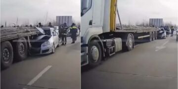 ვიდეო – ავტოსაგზაო შემთხვევა ცენტრალურ ავტომაგისტრალზე