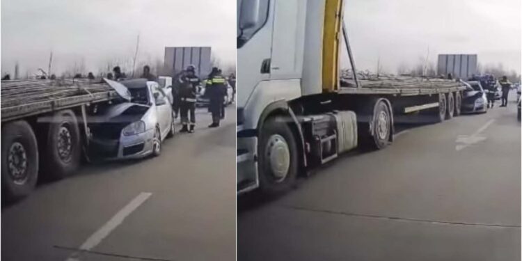 ვიდეო – ავტოსაგზაო შემთხვევა ცენტრალურ ავტომაგისტრალზე