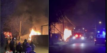 ვიდეო – ავტომობილი გაზის მილს შეეჯახა