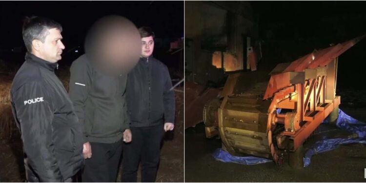 დააკავეს კაცი, რომელმაც ვულკანური წიდის საფქვავი დანადგარი მოიპოვა