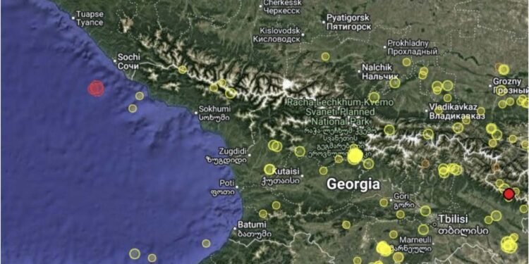 მარტში საქართველოსთან, შავ ზღვაში სამი მიწისძვრა მოხდა