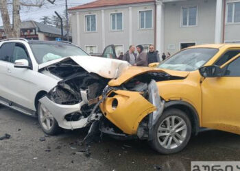 ჩოხატაურის ცენტრში ავტოსაგზაო შემთხვევა მოხდა