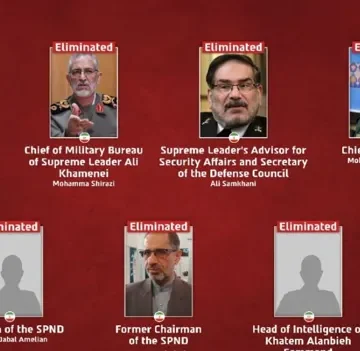 ისრაელის თავდაცვის ძალები ირანის უსაფრთხოების ხელმძღვანელობის რამდენიმე წევრის მკვლელობას ადასტურებს