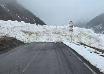 ყაზბეგის საავტომობილო გზაზე, ზვავის ჩამოწოლის შედეგად, ავტოტრანსპორტის გადაადგილება დროებით შეზღუდულია