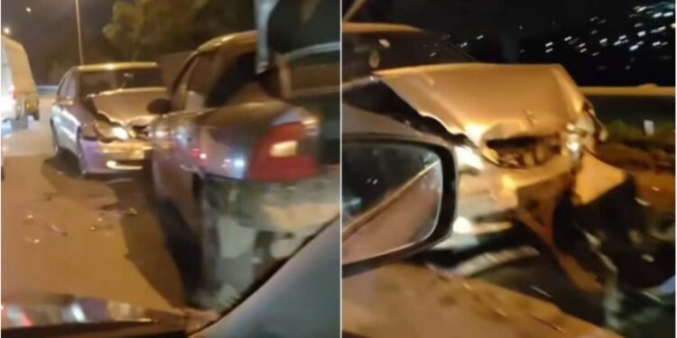 თბილისში ერთმანეთს სამი მანქანა შეეჯახა – არიან დაშავებულები