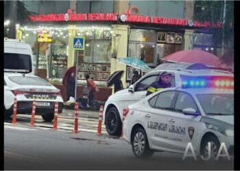 ბათუმში პოლიციის მანქანა ქვეითს შეეჯახა