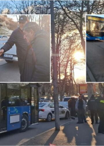 სამგზავრო ავტობუსს პოლიციის პიკაპი დაეჯახა – ავტოსაგზაო შემთხვევა გორში