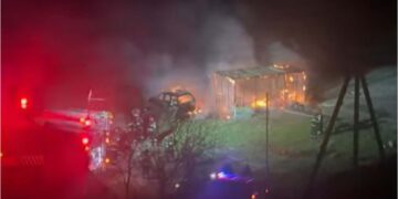 თბილისში ზაჰესსა და ავჭალის მიმდებარედ ხანძარია