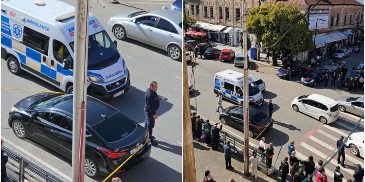 ქუთაისში ქვეითს ავტომობილი დაეჯახა