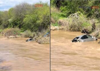 ვიდეო – ავტომობილი მდინარეში გადავარდა – ავტოსაგზაო შემთხვევა ბოლნისში