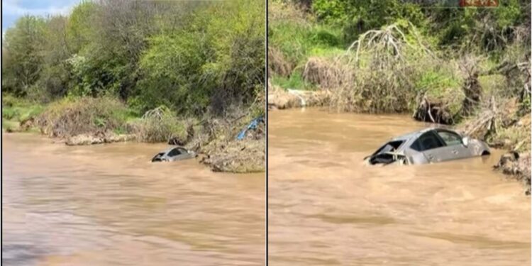 ვიდეო – ავტომობილი მდინარეში გადავარდა – ავტოსაგზაო შემთხვევა ბოლნისში