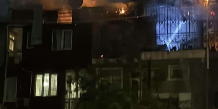 ბათუმში, საცხოვრებელ კორპუსში ხანძარი იყო