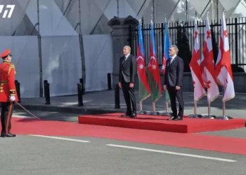 ორბელიანების სასახლეში ილჰამ ალიევის დახვედრის ოფიციალური ცერემონია გაიმართა